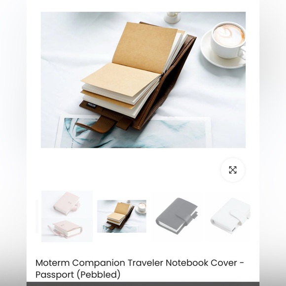 Moterm Companion Traveler's Notebook Cover w/ Back Pocket (Passport, Pebbled) - Picture 8 of 9